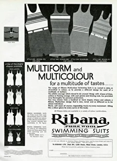 Advert for Ribana pure wool bathing suits 1931 Advert for Ribana pure wool bathing suits 1931
