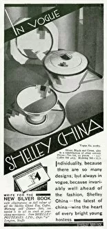 Porcelain Collection: Advert for Shelley Vogue China 1931
