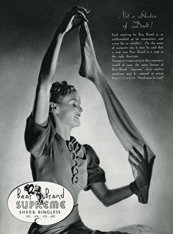 Advert for Stockings by Bear Brand 1938 Advert for Stockings by Bear Brand 1938