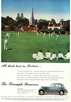 Advertisement for Triumph Renown motor car Advertisement for Triumph Renown motor car