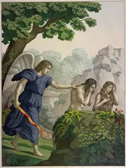 Paradise Lost Artwork Prints: Adam & Eve Driven Out