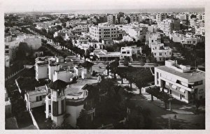 Aerial view of Boulevard Goureau, Casablanca, Morocco Aerial view of Boulevard Goureau, Casablanca, Morocco