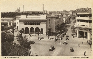 Aerial view of crossroads, Casablanca, Morocco Aerial view of crossroads, Casablanca, Morocco