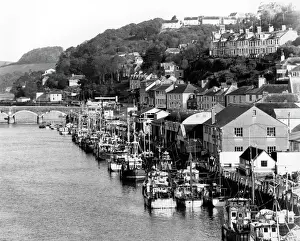 Aerial View of Looe, Cornwall Print