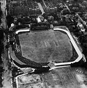 Australia Collection: Aerial View of Lords Cricket Ground, London, 1921