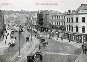 Aerial view of Patrick Street, Cork, Munster, Ireland Aerial view of Patrick Street, Cork, Munster, Ireland