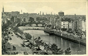 Ireland Collection: Aerial view of The Quays, Dublin, Irish Republic