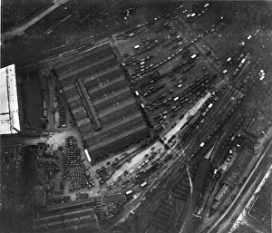 Aerial View - Railway Goods Station at Marylebone Station Aerial View - Railway Goods Station at Marylebone Station