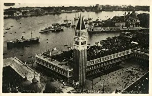 Aerial view of St Marks Square, Venice, Italy Aerial view of St Marks Square, Venice, Italy