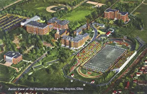 Aerial view of University, Dayton, Ohio, USA Aerial view of University, Dayton, Ohio, USA