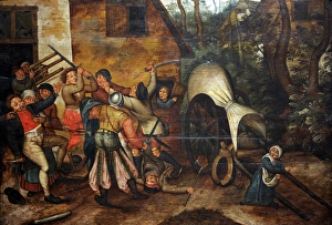 Affray between Peasants and Soldiers by Pieter Brueghel the Affray between Peasants and Soldiers by Pieter Brueghel the