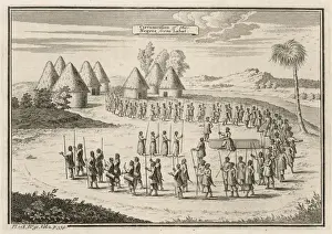 Prints of Circumcision is a crucial rite of passage in most African societies, the occasion for solemn ceremonies such as this tribal procession in south or west Africa Cultural Festivals And Tradition Prints: African Circumcision Print