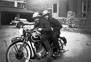 AFS despatch rider and messenger, WW2 AFS despatch rider and messenger, WW2