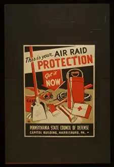 World War 2 Air Raids Prints: This is your air raid protection Get it now