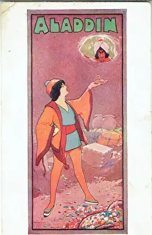 Aladdin Pantomime Prints: Aladdin pantomime design