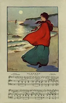 Traditional Irish Music Prints: Alannah