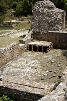 Albania. Butrint. House with Roman baths. 2nd century A.C Albania. Butrint. House with Roman baths. 2nd century A.C