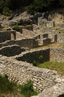 Albania. Butrint. Ruins of the Agora / Forum. 4th century BC Albania. Butrint. Ruins of the Agora / Forum. 4th century BC