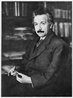 Physicist Prints: Albert Einstein Print - Photographic Portrait