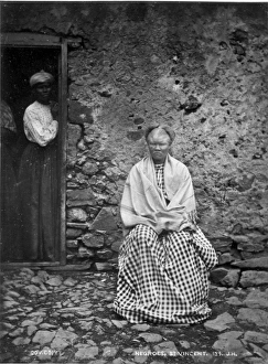 Albino native woman, St. Vincent, Cape Verde Islands Albino native woman, St. Vincent, Cape Verde Islands