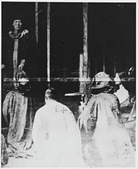 Aleister Crowley Performing Ritual in Temple Print