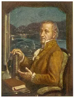 18th Century Scientist Prints: Alessandro Volta Card