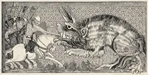 Alexander & Monsters Print: Lion of Babylon