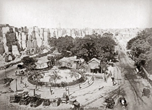Alexandria, Egypt, 1882 - Place des Consuls, after bombardme Alexandria, Egypt, 1882 - Place des Consuls, after bombardme