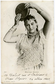 Algeria - Moorish Dancer with tambourine Algeria - Moorish Dancer with tambourine