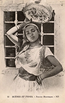 Algerian Dancer - Exotic moorish girl with Tambourine Algerian Dancer - Exotic moorish girl with Tambourine