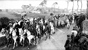 Algerian light cavalry escorting captured Germans Algerian light cavalry escorting captured Germans