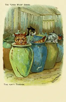 Louis Wain Prints Online Prints: Ali Baba & the forty thieves