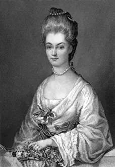 Engraved Print of Alice Izard (nee De Langey)