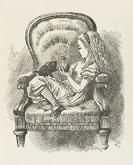 Lewis Carroll Original Artwork Prints: Alice and the Kitten