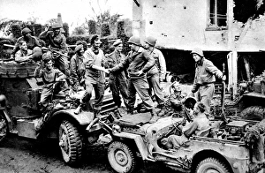 The Allies meet at the closing of the Falaise Pocket, Fran The Allies meet at the closing of the Falaise Pocket, Fran