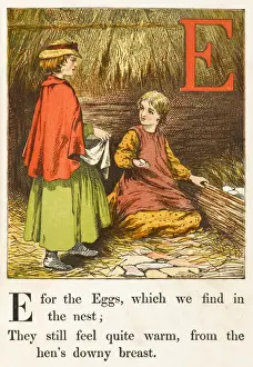 Mary Evans Print: Alphabet E for Eggs
