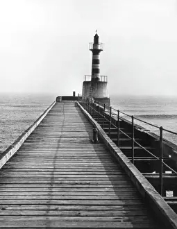 Amble Beacon Light Print, Northumberland, 1950s