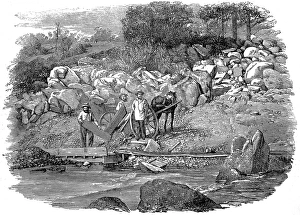 America. Photographs of California. Gold washing on the Yuba America. Photographs of California. Gold washing on the Yuba