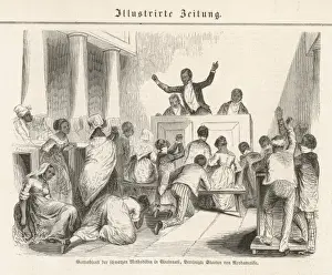 Framed Print : American Methodist Print: Black Methodists at Cincinnati Framed Print : American Methodist Print: Black Methodists at Cincinnati