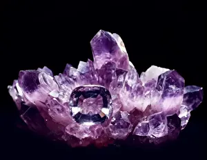 Amethyst Quartz Gemstone Print