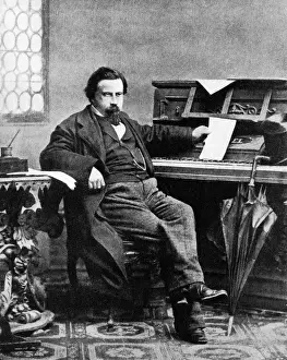 Prints of Amilcare Ponchielli (1834-1886). Italian composer Music Prints: Amilcare Ponchielli Print - Italian Composer (1834-1886)