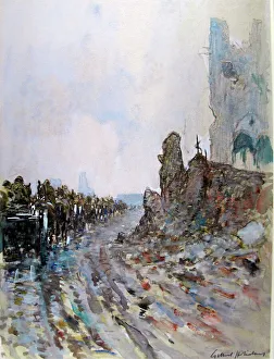 An ammunition column passing through Ypres, 1917 An ammunition column passing through Ypres, 1917