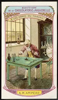 Mathematician Scientist Prints: Ampere at Work