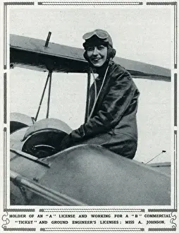 British Aviation Pioneers Prints: Amy Johnson