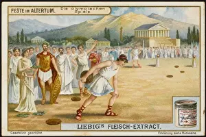 Prints of The Olympic Games were staged at Olympia, Greece, from 776 BCE till 340 CE, when they ceased until revived in 1896 by Pierre, baron Coubertin Olympia Prints: Ancient Olympics Print: Olympia, Greece 776 BCE - 340 CE