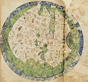 Andrea Biancos Atlas, 1436. Page 10, World Map Andrea Biancos Atlas, 1436. Page 10, World Map