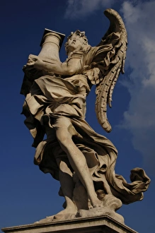 Angel with the column. Statue by Antonio Raggi (1624-1686) Angel with the column. Statue by Antonio Raggi (1624-1686)