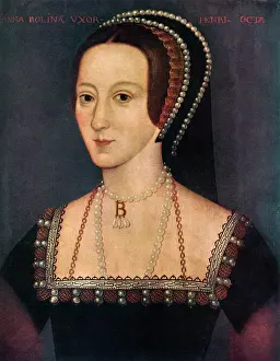 HenryVIII Prints: Anne Boleyn Print (1950) - Second Queen of King Henry VIII