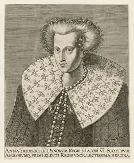 English Royal Family Tree Prints: Anne of Denmark