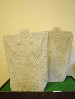 Anthropomorphic stone stelae. Yamna Culture. 36th-23rd centu Anthropomorphic stone stelae. Yamna Culture. 36th-23rd centu